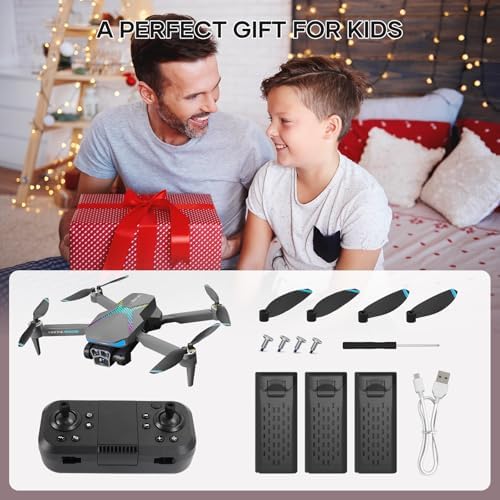 Drone with Camera for Adults, 1080P FPV Drones for kids and Beginners with Brushless Motors, Upgrade Altitude Hold, 90Β° Adjustable Lens, Gestures Selfie, 60 Mins Fly Time - Image 5