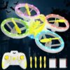 Drones for Kids - Easy to Use RC Quadcopter with Bat Design, Altitude Hold, Headless Mode, Blue & Green Lights, Propeller Protection, 2 Batteries, Remote - Great Gifts for Boys Age 6-12 Christmas gift