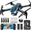 2K HD FPV Drone with Camera for Adults - Altitude Hold, One-Key Takeoff/Landing, 3 Speed Modes, Headless Mode, 2 Batteries, Foldable & Portable, Best Gifts for Beginners, Teen Boys & Girls