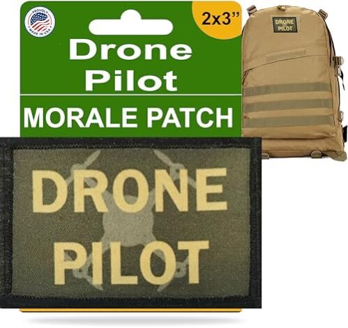 Drone Pilot Morale Patch| Pilot Patches by RedheadedTshirts| Drone Operator Patch for Your Plate Carrier Accessories, Tactical Gear, Vest, Backpack, Drone Bag or hat | Made in The USA