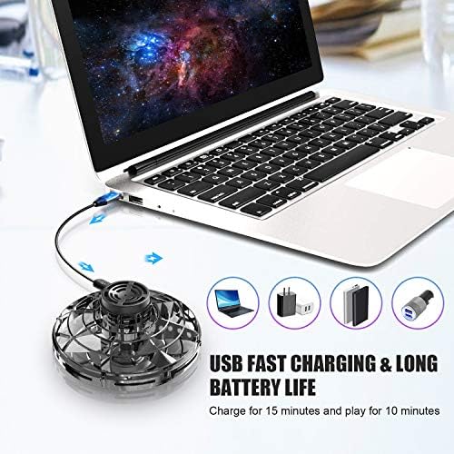 FLYNOVA Hand Operated Mini Drones,UFO Magic Flying Orb Ball Toys with Lights,Hover Boomerang Flying Spinner,Christmas Birthday Gifts for 6 7 8 9 10 11+ Boys Girls Teen,Kids Adults Indoor Outdoor Toys - Image 7