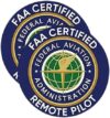 2-Pack FAA Certified Remote Pilot Drone Sticker Decal - 4 Inches - Drone Stickers for Car Truck Van Window Bumper Laptop Tablet Cup Tumbler and Any Smooth Surface