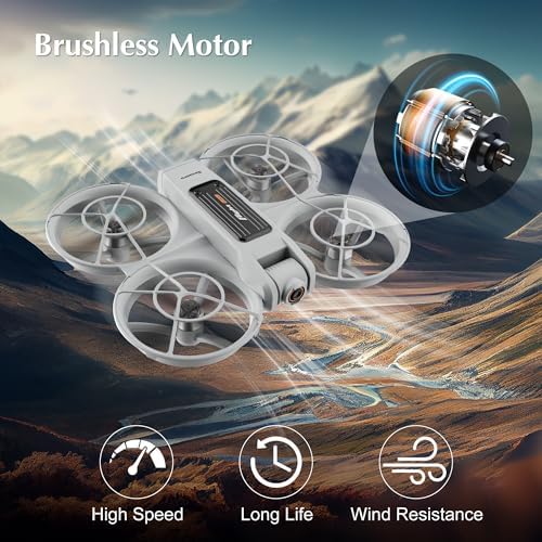 Drones for Adults with Camera 2K, Upgraded 4.5inch LCD RC Screen Remote Control, Brushless Motor Smart FPV Quadcopter for Kids Beginners, Auto Hovering, 3D Flips, Headless Mode, Follow Me, 2 Batteries, 30 Mins Flight Time, Great Gift Toy for Boys and Girls - Image 6