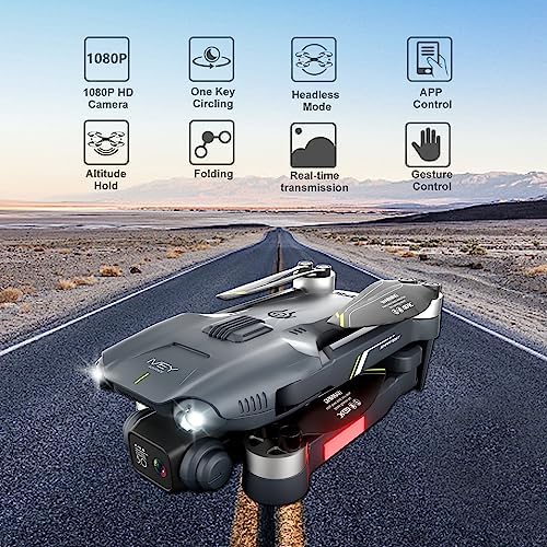Drone with Camera 1080P,Brushless Motor drone for Adults Foldable RC Quadcopter for Beginners Kids,2 Batteries, Altitude Hold, Optical Flow, 3D Flips,Toy Gifts for Boys Girls - Image 6