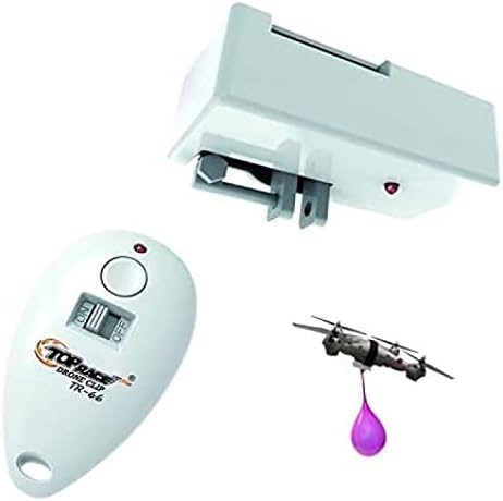 Top Race Drone Clip Remote Control Object Launcher – Release and Drop Drones Delivery (180 Feet) – Drone Drop Release