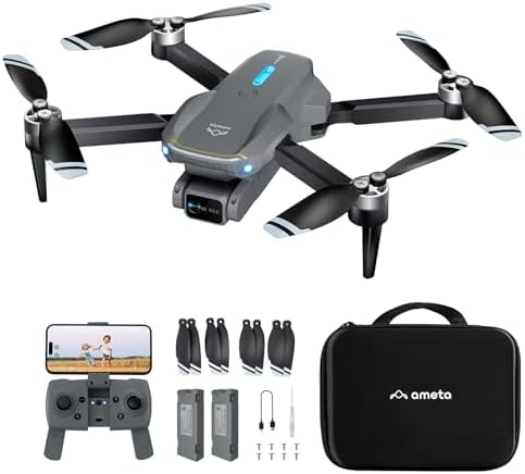 Ameta Drones with Camera for Adults 4k UHD, S20 Lite Brushless Motor FPV Foldable RC Drones for Adults Kids Beginners with 36 Mins Long Flight, Altitude Hold, Headless Mode, Circle Fly, 360° Flips, Cool Toys Gifts for Men Boys(Under 249G)