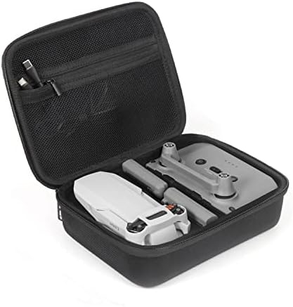 JSVER Carrying Case for DJI Mavic Mini 2 Hard Shell Storage Case for Mini 2/2 SE/4K Drone Remote Controller and Accessories, with Propeller Protectors and Control Stick Cover