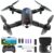Drone with Camera, Mini Drone for Kids with 1080P HD FPV Camera, Brushless Motor, One Key Take Off/Land, Altitude Hold, 360°Flip, Waypoint Fly, Gestures Selfie, 3 Speed, 2 Battery, Toys for Beginners