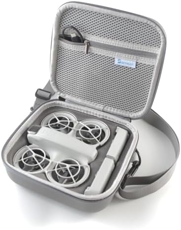 Skyreat Neo Case, Portable PU Leather Small Shoulder Bag for DJI Neo Drone and Batteries Accessories