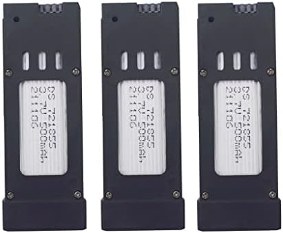 Fytoo 3.7V 500mAh Lithium Battery for E58 S168 JY019 Quadcopter Spare Parts UAV Lithium Battery (3PCS)