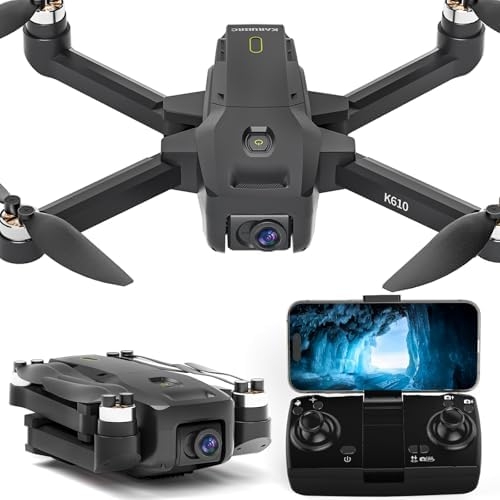 K610 GPS Drone with 4K Camera for Adults IMX SENS Camera SD Card,AIDrone Auto Return Home,Under 249g,Foldable RC Quadcopter GPS Drones for Beginners,5G FPV Transmission Drone Follow Me Long Range