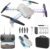 Drone with Camera 1080P HD – Foldable FPV Mini Drones with LED Lights for Adults Kids and Beginners, Toys Gifts RC Quadcopter with One Key Take Off, 3D Flips for Boys Girls with 2 Batteries, White