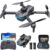 Remote Control FPV Drone with 1080P Camera for Kids and Adults Beginners, Foldable Quadcopter with Carrying Case, Adjustable Len, Gestures Selfie, Brushless Motor, Altitude Hold, 3D Flips, Voice Control, One Key Take Off/ Land, Waypoint Fly, Optical Flow Positioning, RC Toys Gifts for Boys Girls