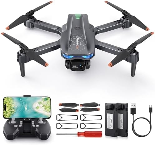 Drone with Camera for Kids – Foldable Mini Drones for Beginners or Adults, 1080P HD RC Quadcopter, w/2 Batteries and Storage Case, Toy for Boys Girls