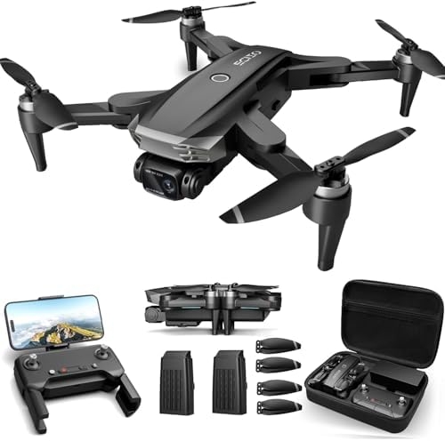 Drone with 4K UHD Camera for Adults, GPS Drones Auto Return, Brushless Motor, Follow Me, Circle Fly, 5G FPV Transmission, RC Quadcopter for Beginners Under 249g, 50Min Long Flight