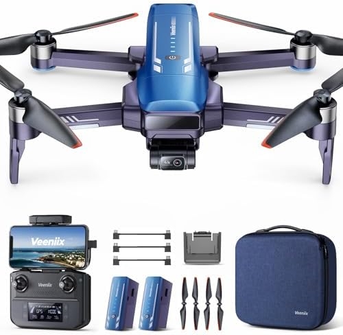 V11PRO Drone with 8K Camera for Adults, 3-Axis Gimbal Drones with 4K/30fps Video, 1/2 CMOS Sensor, 80min Flight Time with 2 Batteries, 6KM Video Transmission Quadcopter, Professional Drone
