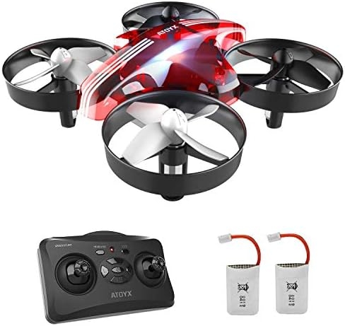 Mini Drone for Kids & Beginners, Indoor Portable Hand Operated/RC Nano Helicopter Quadcopter with Auto Hovering, Headless Mode & Remote Control, Children’s Day Gift for Boys and Girls -Red