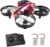 Mini Drone for Kids & Beginners, Indoor Portable Hand Operated/RC Nano Helicopter Quadcopter with Auto Hovering, Headless Mode & Remote Control, Children’s Day Gift for Boys and Girls -Red