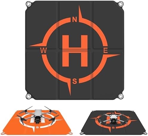 Drone Landing Pad Foldable (2×3 Fast-Fold),(22in/55cm) Double-Sided Waterproof Helipad for DJI Flip/Mini 4 Pro/AIR 3S/Neo/Mini 4k/Mini 3/Mini 2 se/Avata 2/Mavic Drone Accessories