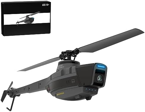 DIYET Remote Control Helicopter, 2.4G 4CH RC Helicopter Black Hornet Aerial Vehicle Reconnaissance Military Aircraft Model Helicopter Toy (RTF Version)