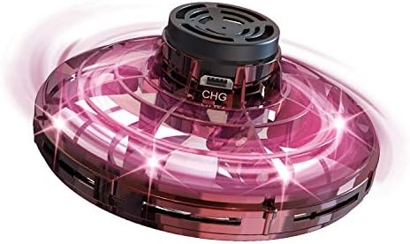 FLYNOVA Mini Drone for Kids Adults,Rechargeable UFO Flying Spinner with Lights,Birthday Party Cool Game,Indoor Outdoor Easy Operated Toys,Thanksgiving for Boys Girls Teens