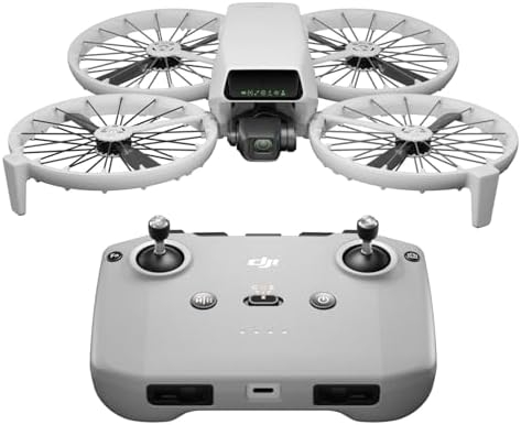 DJI Flip (RC-N3), Drone With 4K UHD Camera for Adults, Under 249 g, 3-Axis Gimbal Stabilization, 44000ft/13km Video Transmission, Palm Takeoff, Auto Return, 31-Min Flight Time, Intelligent Flight