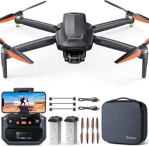 Bwine F7GIM Pro Drone with 6K UHD Camera and 3-Axis Brushless Gimbal, GPS Smart Control for Adults and Beginner, Plus 70Mins Flight Time, 10000Ft FPV Digital Transmission and TOF Safety Support