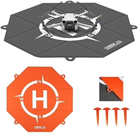 STARTRC Drone Landing Pad, Double-Sided Colors Waterproof 20 inch Helipad for DJI Neo/Mini 4K/Mini 4 Pro/Air 3S/Avata 2/Mini 2 SE/Mini 3 Pro/Mavic Air 2S/Avata/RC Drone Accessories