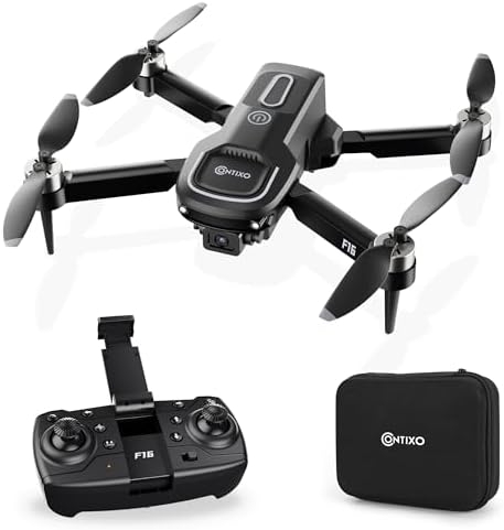 Contixo F16 Camera Drone for Kids – 1080P Dual Camera, Easy to Fly, 17 Mins Intelligent Flight Time, One-Key Takeoff/Landing – Perfect for Beginners and Young Drone Enthusiasts (Ages 14+)