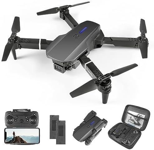 Mini Drone for Kids with 4K Dual Cameras Remote Control Toys Gifts for Boys Girls with Altitude Hold, Headless Mode, One key Return/Emergency Stop, 3D Flips 2 Batteries, Foldable RC Quadcopter