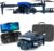 K417 Drone with 2 Cameras 1080P HD 90°Electric Adjustable FPV Drone Transmission,Blue LED Light Foldable Lightweight Remote Control Optical Flow Positioning Altitude Hold 3D Flip,for Adults Beginner