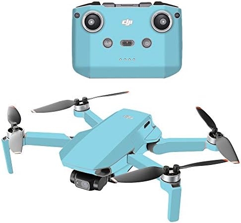 MightySkins Compatible with DJI Mini 2 Portable Drone – Solid Baby Blue | Protective, Durable, and Unique Vinyl Decal wrap Cover | Easy to Apply, Remove, and Change Styles | Made in The USA