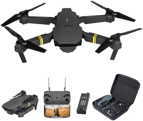 Starship 4k Drone, Camera for Adults 4K Drones High Resolution Aerial Photography Videography, Micro Drone with Carrying Case for Adult Beginners and Kids (Black 1set)