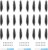 Mini 4 Pro Mini 3 Pro Propellers – 24PCS Drone Accessories Replacement Blades Parts Low Noise Quick-Release Props Wings Mini Series 6030F with Screwdrivers Silver – NOT for MINI 3