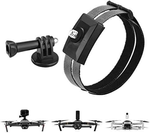 HeiyRC Sports Camera Mount for DJI Mini 3 Pro/Mavic 3/Air 2S/Mavic 2 Pro Zoom/Mini 1 2 Drone for OSMO Action 2 Insta360 One R X X2 for Gopro 13 Hero 5 6 7 8 Panoramic Camera Connector Holder Accessory