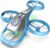 SYMA Remote Control Helicopter, 2.4Ghz Aerobatic Drone with Altitude Hold, One Key Take Off/Landing, Headless Mode, LED Lights, Ideal Gift for Kids, Bule