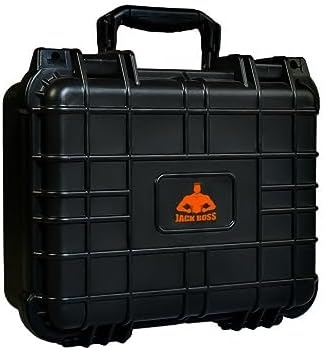 14x 11.5x 6.5 Inch Hard Case, Portable Weather Waterproof Protective Camera Case with Customizable Foam, Fit Use of Drones, Camera, Equipments, Black，upgraded