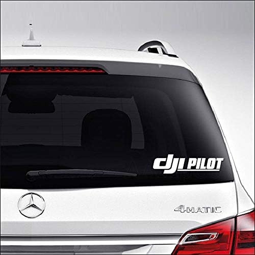 DJI Pilot Drone Phantom Quadcopter for Car Truck Motorcycle Windows Bumper Laptop Home Wall Decor Vinyl Sticker Decal Size- [6 inch/15 cm] Wide/Color- Matte White