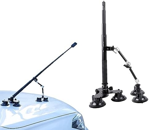 PellKing Suction Car Mount Kit for Insta360 X5/X4, X3,GO 3, 4 in1 Suction Cups with 114cm Selfie Stick Camera Triple Suction Mount Kit for Action Cameras,Compatible with GoPro 11,10,9,8,7(with Stick)