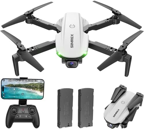 Drone With Camera 1080P for Kids And Adults, RC Quadcopter with Altitude Hold, Mini Drone With One Key Start, Waypoint Fly, Headless Mode, 3D Flip, 3 Speeds, Remote Control Drone for Beginners