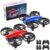 TOMZON A24 Mini Drone for Kids with Battle Mode, Kids Drone with Throw to Go, High Speeds Rotation, Self Spin & 3D Flip, RC Quadcopter with Altitude Hold, Headless Mode, 4 Batteries, Red & Blue 2 Pack
