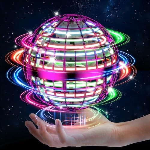 2025 AI Flying Orb Ball Toys, Hand Controlled Boomerang Hover Ball, Mini Drone Cosmic Globe Fidget Spinning Kids Adults Outdoor Fly Toy Christmas Birthday Gift for Boys Girls 6 7 8 9 10+ Year Old