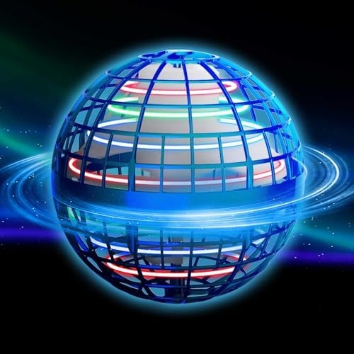 CASEIER Flying Orb Galaxy Ball Toy 2025, Hover Orb with Magic Boomerang and Floating Function, Cool Mini Drone Ball Gift for Kids, Boys, Girls, Outdoor or Indoor Toys, Blue