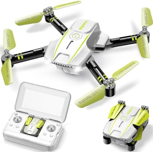 SYMA Foldable Mini Drone for Kids Adults，Portable Pocket Nano Quadcopter with Altitude Hold 3D Flips and Headless Mode Easy to Fly UFO Flying Indoor RC Toys for Beginners