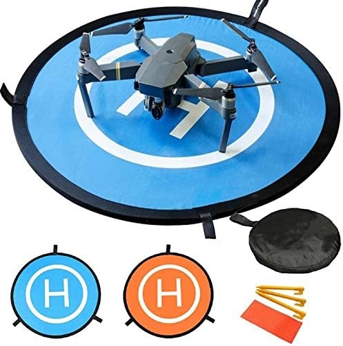 Drone Landing Pad, 30″/75cm Waterproof Portable Foldable Helipad Helicopter Landig Mat for DJI Mavic Pro Phantom 2/3/4/ Pro, RC Drones Helicopter, Mavic Pro, Karma drone, DJI Mavic Air, Inspire and Mo