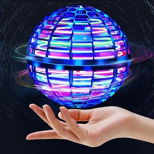 2024 Flying Orb Ball Toys Soaring Hover Boomerang Galactic Spinner Hand Controlled Mini Drone Cosmic Floating Globe Cool Magic Gift Safe for 6 7 8 9 10+ Year Old Kids Outdoor Toys