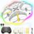 Mini Drone for Kids and Beginners, 2024 RC Plane Helicopter Quadcopter Aircraft with Coolful RC Light, Remote Control Airplane with 360° Flip, Surround Flight, Kids Gift Toys for Boys and Girls