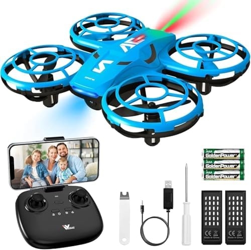ATTOP Mini Drone with Camera for Kids, 1080P HD FPV Drone, LED RC Quadcopter with Toss to Launch, Altitude Hold, Headless Mode, Includes 2 Batteries for Up to 16 Minutes, Camera Drone CPSIA Testd